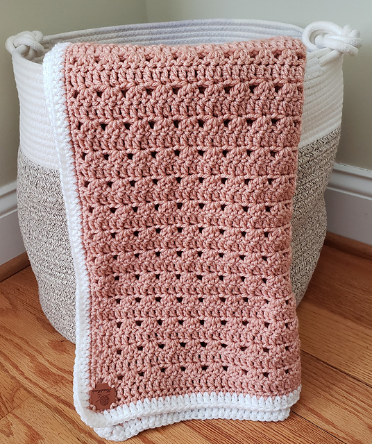 Peach Blossom Baby Blanket