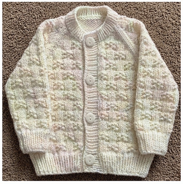 Basket and Seed Baby Cardigan