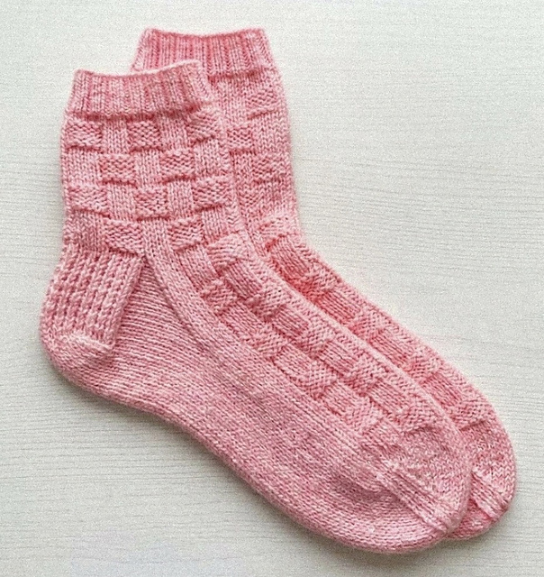 Basketweave Socks