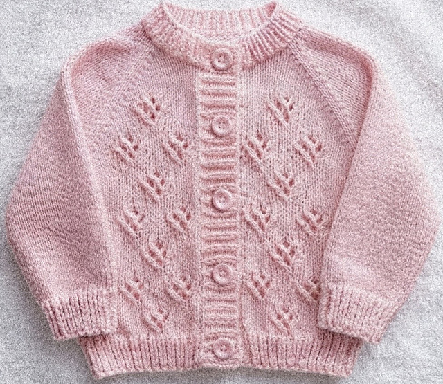 Quatrefoil Baby Cardigan