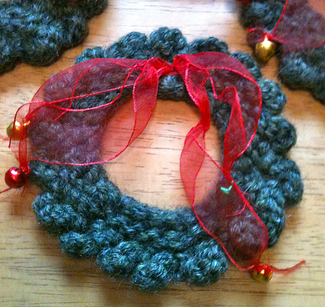 Felted Wreath Ornament