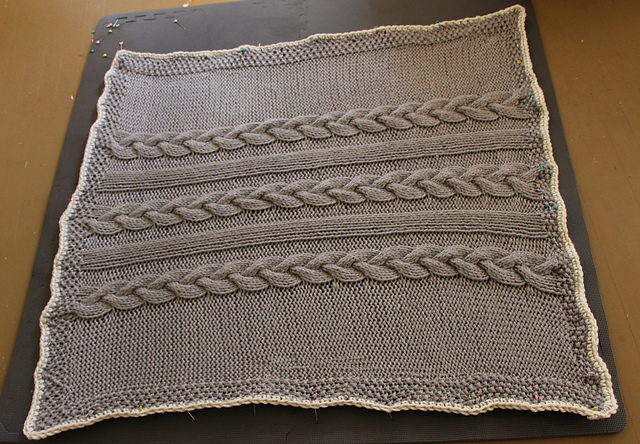 Cables for Baby Blanket