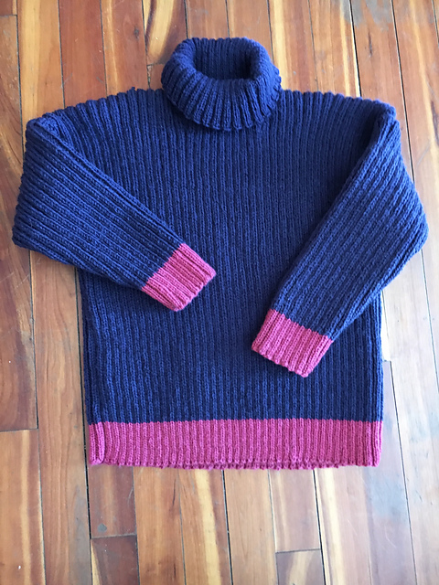 Ribbed Tunic Style Sweater