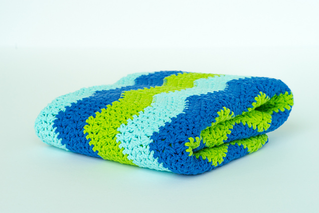 BKC Taylor Waves Baby Blanket