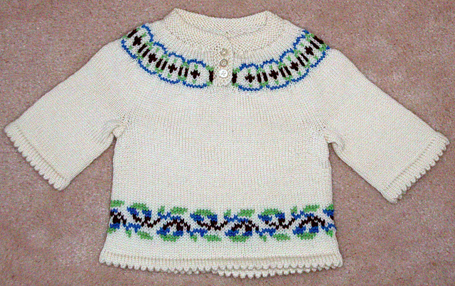Fair Isle Yoke Sweater - child - WG11 SO4