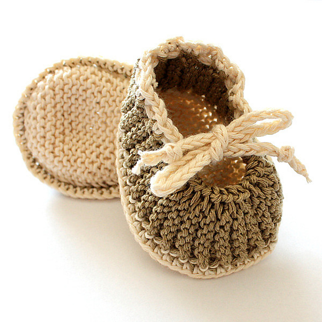 Baby Booties Purl and Knit