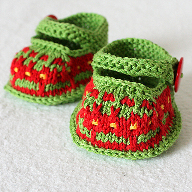 Crazy Color Baby Booties