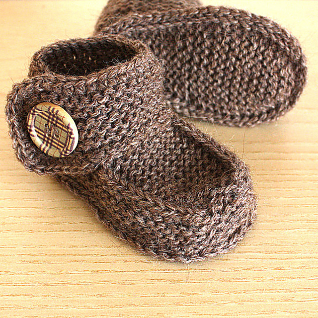 Buttoned Baby Boots Ankle Wrap Around