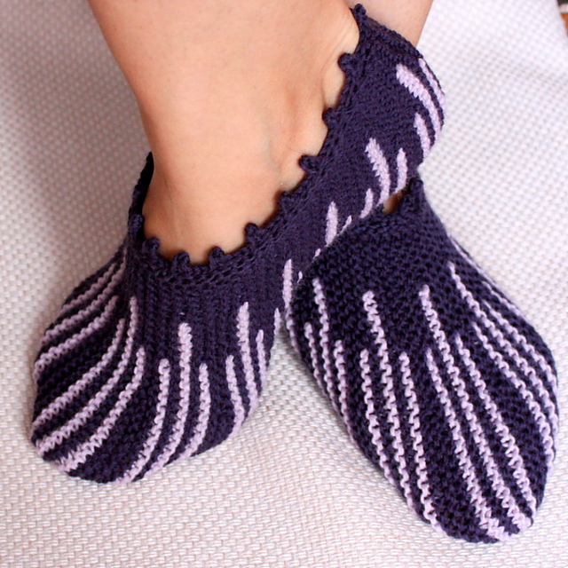Striped Slippers (ADULT SIZES)