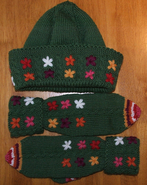 Design #7: Mittens and Cap