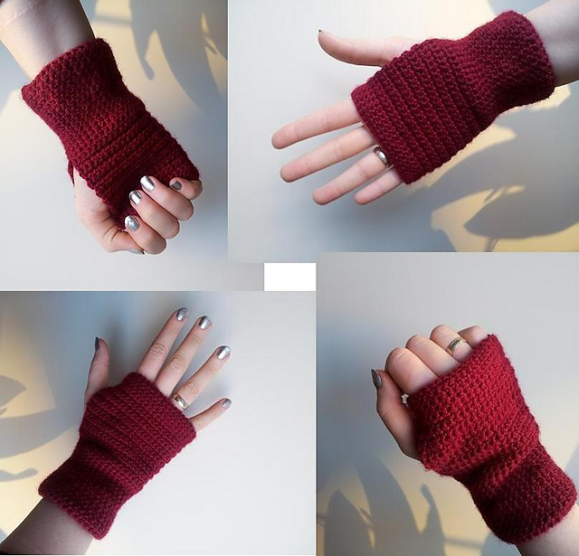 Fingerless Gloves Wrist Warmers No.18
