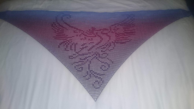 Motivtuch "Feuervogel", Tuch