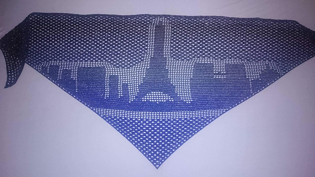 Motivtuch SkylineTwo Paris Tuch