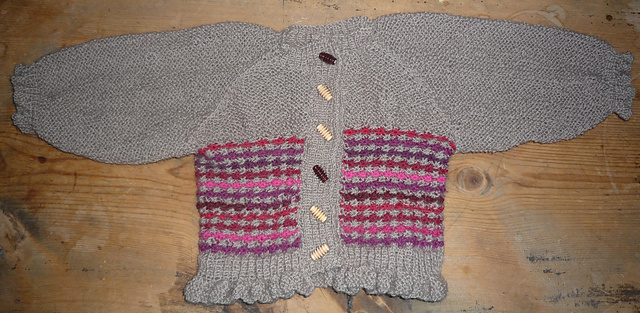 Jacket with daisies