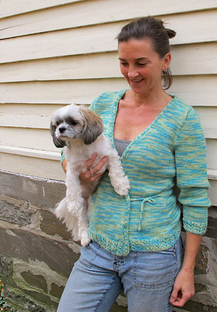 #409 Heather Wrap Around Cardigan