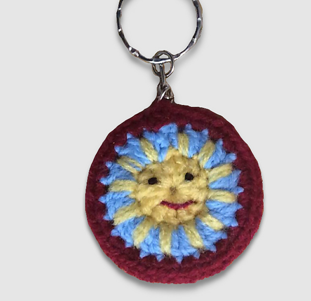 Cute Sun Keyring