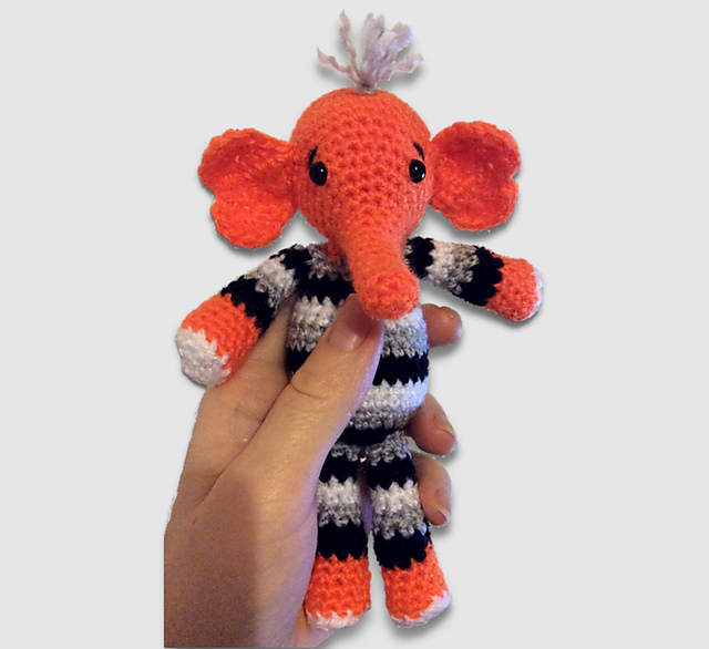 Cheers - The Happy Amigurumi Elephant