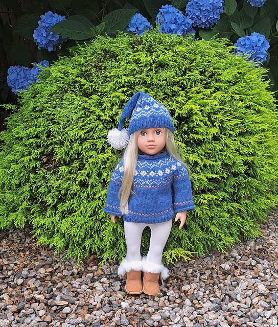 Blue Skies Sweater and Beanie