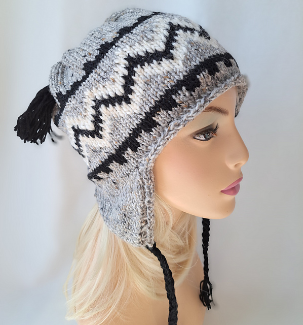 Serpentine Ear Flap Beanie