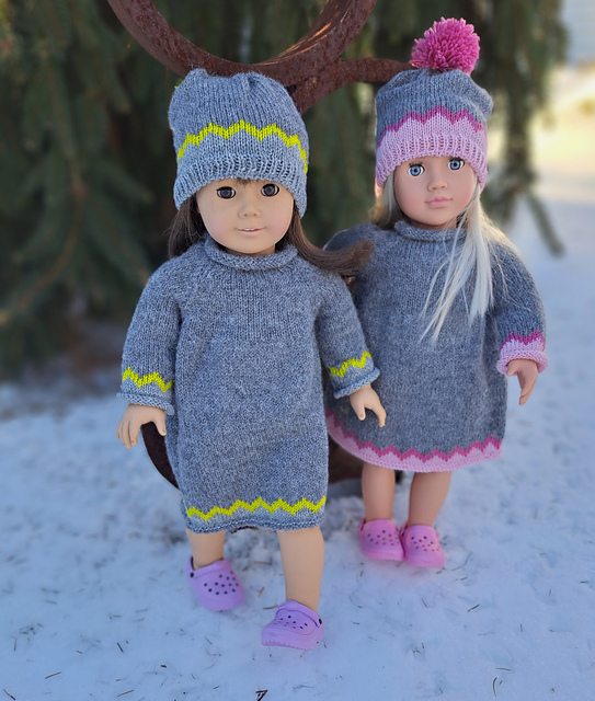 Doll Snowy Day Outfit