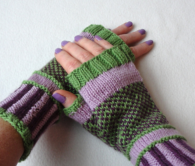 Purple Passion Fingerless Gloves