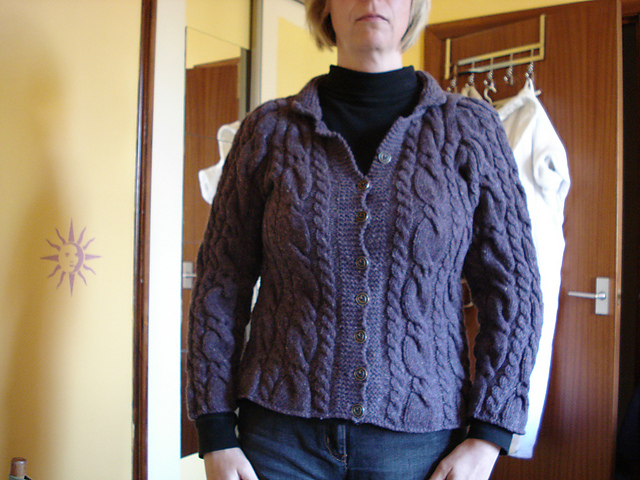 Curry Cabled Cardigan