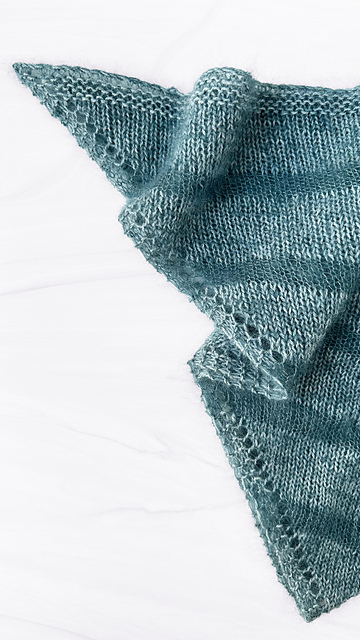Marled Striped Shawl