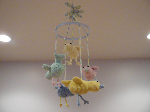 Baby Birdie Mobile