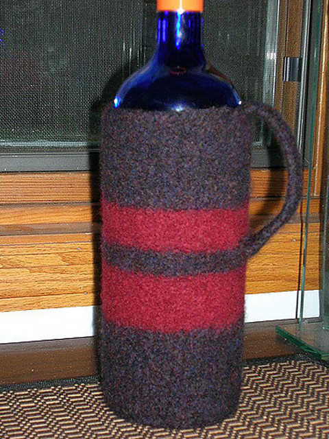 Felted Wine Snuggly