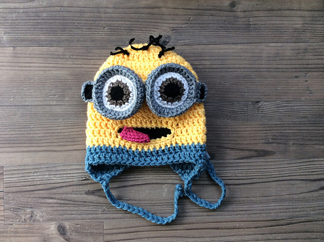 Minion like Crochet Hat