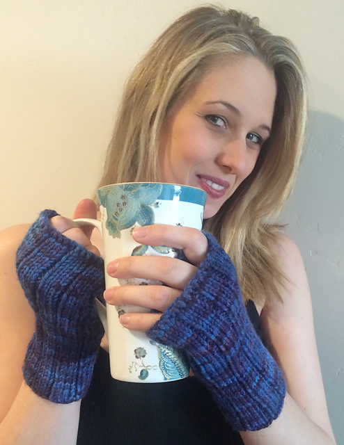 Coffee Shop Fingerless Gloves