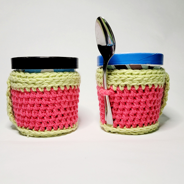 Ice Cream cozy with finger cuff