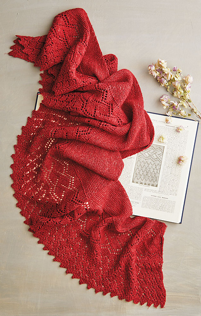 Weldon’s French Trellis Shawl to Knit