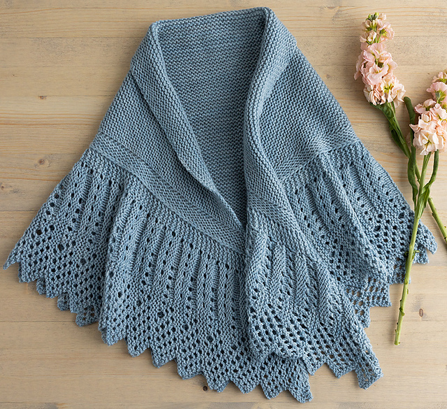 Fluted Lace Shawl
