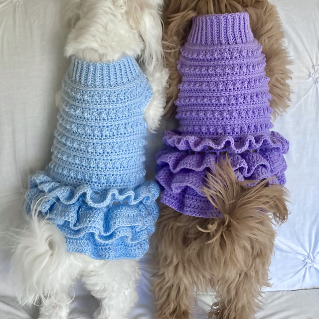 Ravelry: Lottie's Spotty Doggy Dress pattern by Beth Derham