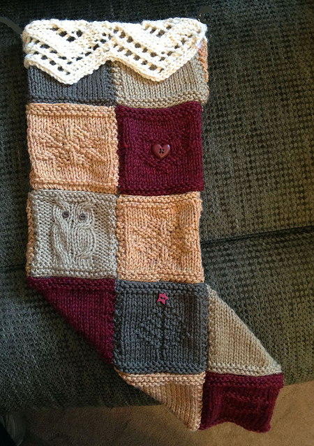 Rustic Quilted Stocking