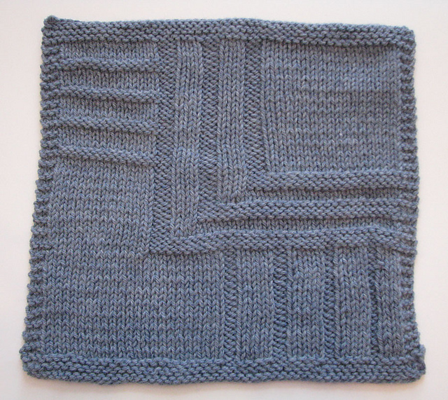 Prairie Afghan - Square 9, one color version