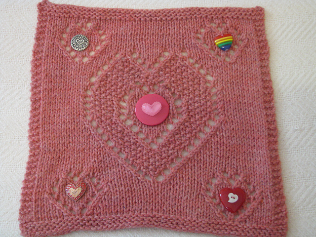 Treasured Hearts Afghan Square