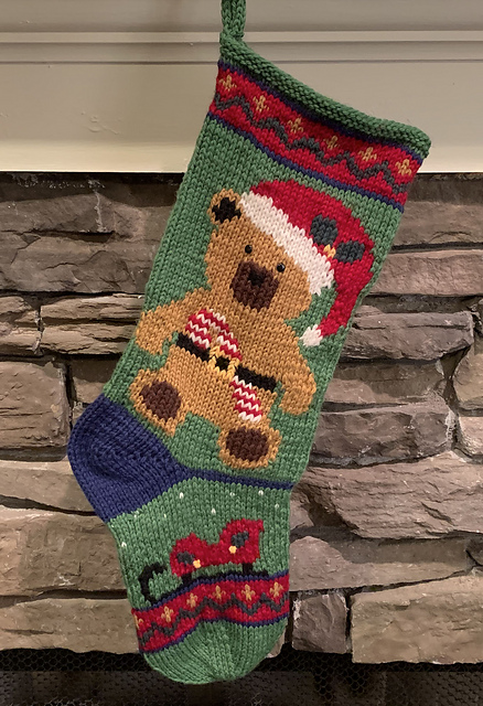 Santa Bear Stocking