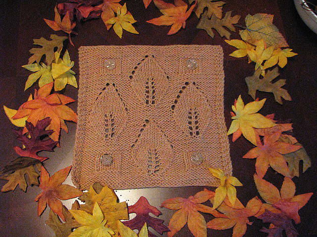 Boxed Buttons and Leaves