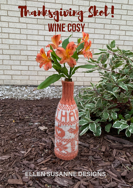 "Thanksgiving Skol" Wine Cosy