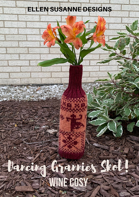 "Dancing Grannies Skol" Wine Cosy