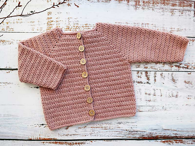 Crochet baby cardigan