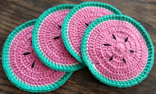 Watermelon Coasters