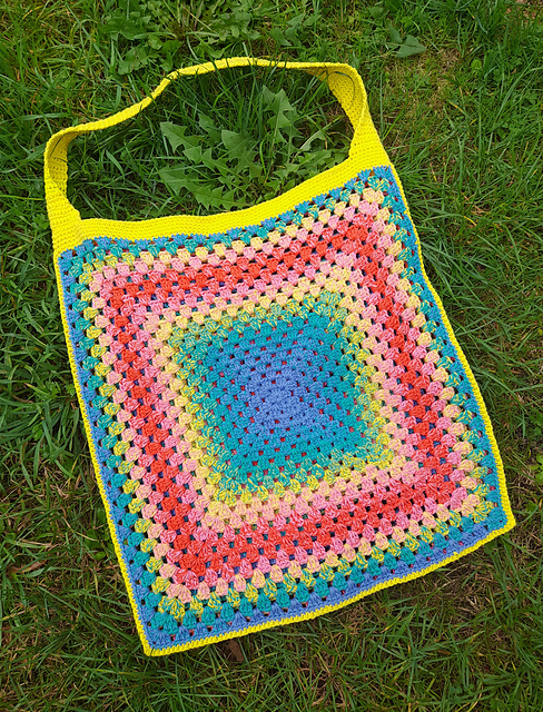 Granny Square Market Bag