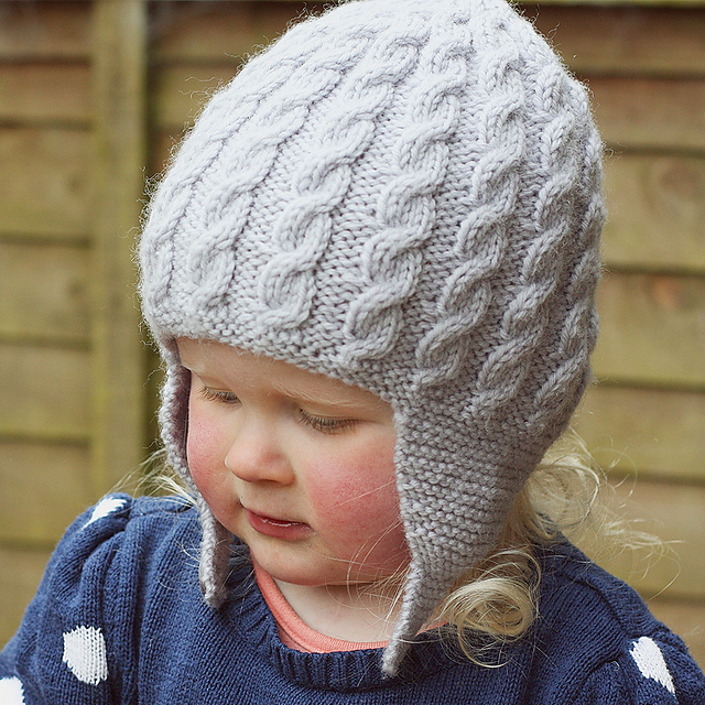 Hat Knitting Pattern Baby Earflap Hat Earflap Hat Little Girl