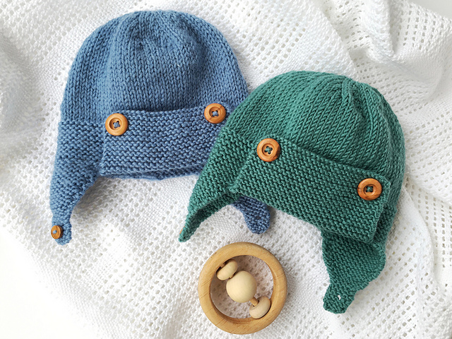 Ravelry: Wright-Flyer Baby Aviator Hat pattern by Julie Taylor