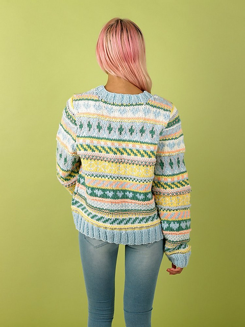 Fizzy Fairisle Sweater for Grown Ups