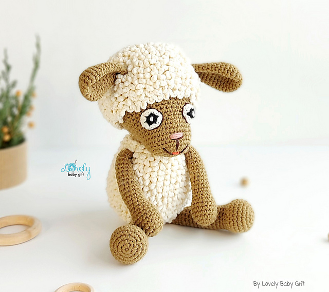 Amigurumi Lamb Farm Animal Toy