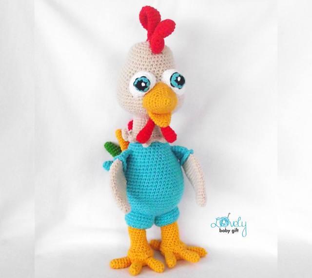 Amigurumi Rooster Toy